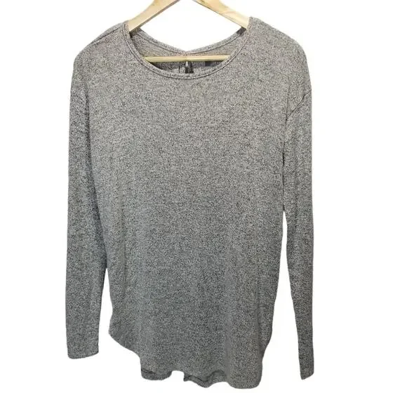 aerie Tops Aerie Just Add Leggings Gray Long Sleeve Tunic Size
